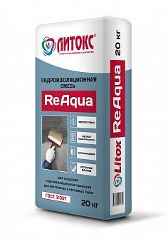 Гидроизоляция цементная 20кг ReAqua Литокс---