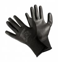 Перчатки полиэстер д/точн.работ белые,черные L  Fiberon