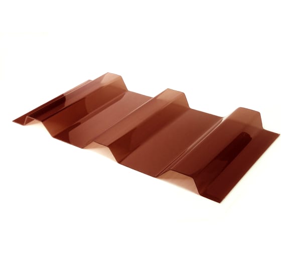 Поликарбонат профилированный МП-20 0,8мм 1,15х3м терракотовый Sunnex
