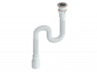 Сифон для умывальника труба гибкая 1 1/2х40/50 1200мм СГУ-1,2 РМС