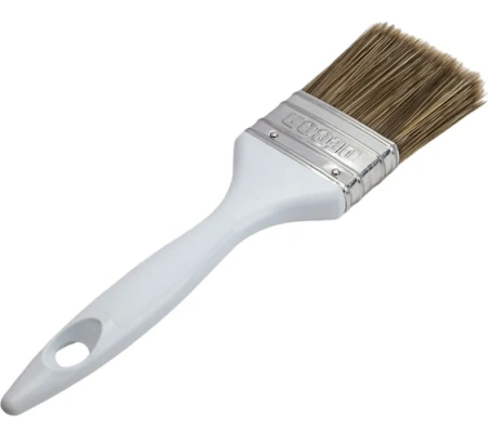 Кисть плоская 65х15мм пластиковая ручка синтетический ворс Profi Decor