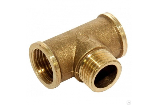 Тройник латунь 20Вх15Нх20В---