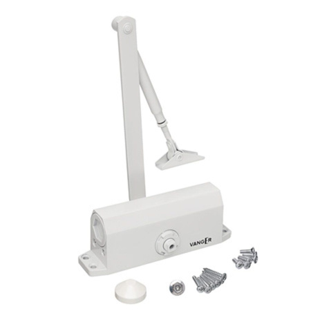 Доводчик до  85кг W белый морозостойкий Vanger