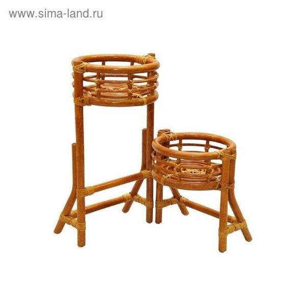 Мебель ротанговая Цветочница 15/25 коньяк