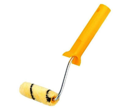 Валик эмаль алкид  60х15х11х6мм  950г/м2 полиакрил желтый, черная полоса Тигр Decor(25)