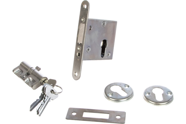 Замок врезной  7см б/руч. язычок с ключом 3В1-2 Омега