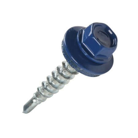 Саморез кровельный RAL5005 4,8х29 дерево  50шт синий Daxmer-----